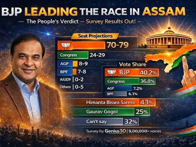 Genius30 Releases ‘Raijor Raai’ Mega-Survey: Data from 50,000+ Citizens for upcoming Assam Polls